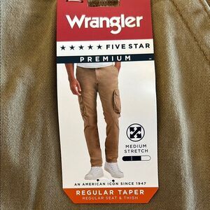NEW Wrangler Men's Brown Cargo Pants